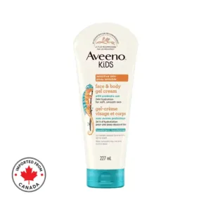 Aveeno Kids Sensitive Skin Face & Body Gel Cream 227ml